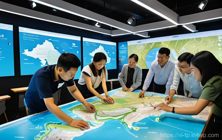 생태계 중심 사고와 협력적 거버넌스 - **Prompt 1: Collaborative Future of Vietnam**
    "A vibrant, dynamic scene showcasing a diverse gro...