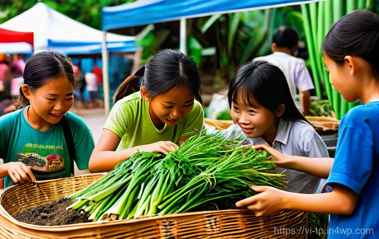 생태계 중심 사고의 사회적 영향력 - **Green Tech Manufacturing in Vietnam:** A panoramic shot of a modern, eco-friendly factory located ...