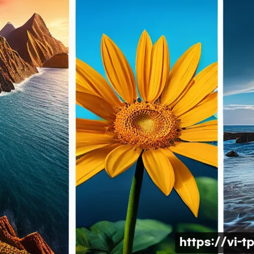 생태계 중심 사고와 새로운 가치 창출 - Here are three detailed image prompts: