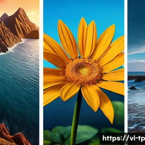 생태계 중심 사고와 새로운 가치 창출 - Here are three detailed image prompts: