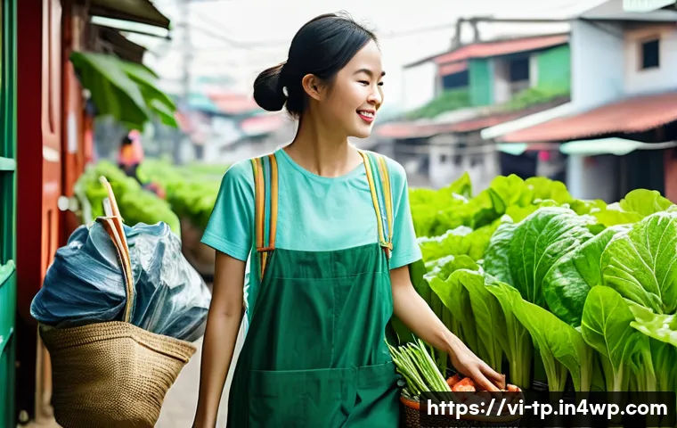 생태계 중심 사고와 환경 정책의 변화 - **Image Prompt 1: "Green Living" in Vietnamese Urban Life**
    A vibrant, sun-drenched scene showca...