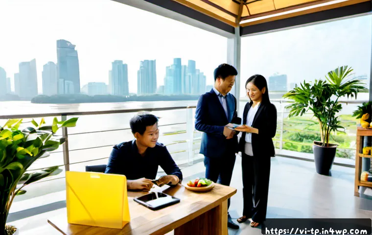 Home 17 생태계 중심 사고의 비즈니스 기회 - Photorealistic modern business ecosystem scene in Ho Chi Minh City, Vietnamese entrepreneurs and sma...