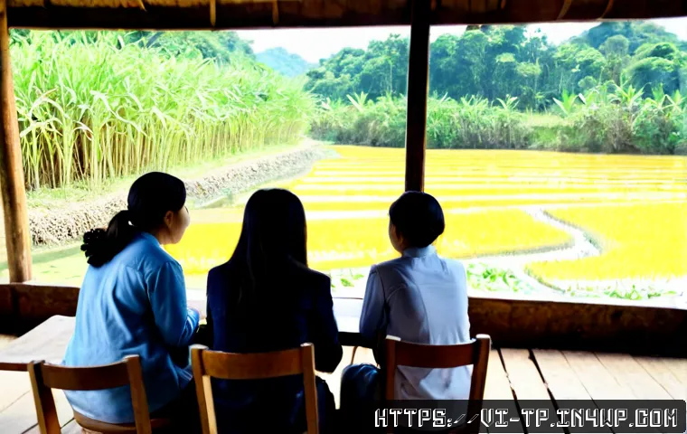 Home 17 생태계 중심 사고와 국제 개발 협력 - Photorealistic international development workshop in rural Vietnam, Vietnamese farmers, local women ...